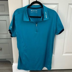 Ariat Tek Bandera 1/4 zip polo shirt